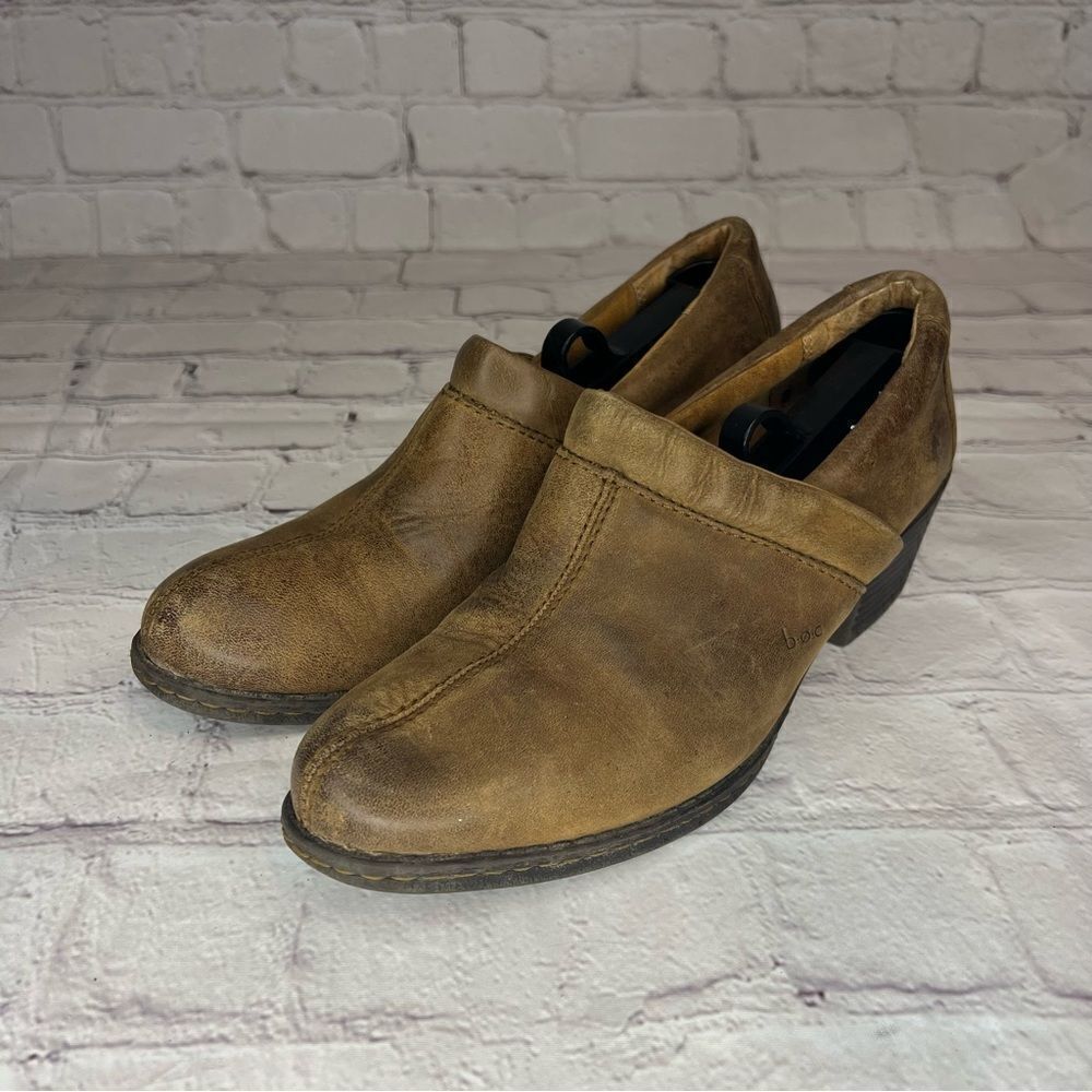 BOC Shooties Western Style Ankle Clogs Size 38.5 Women’s Leather